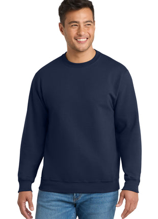 Port & Co™ Tall Essential Fleece Crewneck Sweatshirt. PC90T - Navy | Port & Co