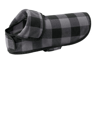 Port Authority® Pet Fleece Jacket PE100 - Grey/ Black Buffalo Check | Port Authority