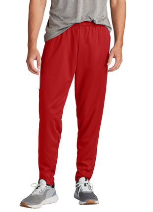 Sport-Tek® Travel Pant PST800 - Deep Red/ White | Sport-Tek