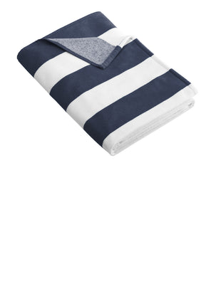 Port Authority® Cabana Stripe Beach Towel. PT43 - Navy | Port Authority