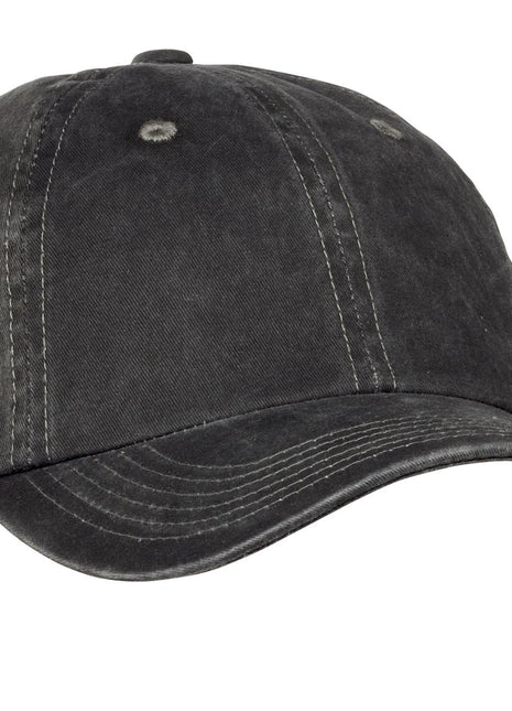 Port Authority® Garment-Washed Cap.  PWU - Black | Port Authority