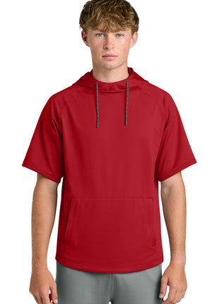 Richardson Charge Performance Fleece Short Sleeve Hoodie RA7200SSH - Red | Richardson
