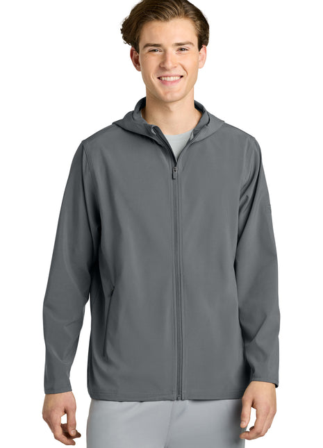 Richardson Barrage Hooded Wind Jacket RA7400FZH - Charcoal | Richardson