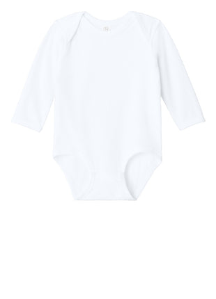 Rabbit Skins™ Infant Long Sleeve Jersey Bodysuit RS4421 - White | Rabbit Skins