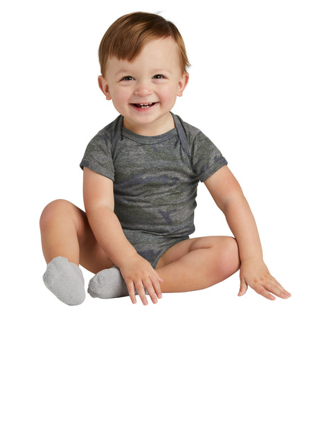 Rabbit Skins™ Infant Vintage Fine Jersey Bodysuit . RS4424 - Vintage Camo | Rabbit Skins