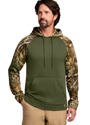 Russell Outdoors™ Realtree® Performance Colorblock Pullover Hoodie RU451 - Olive Drab Green/ Realtree Edge | Russell Outdoors