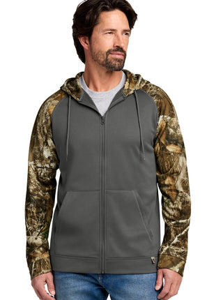 Russell Outdoors™ Realtree® Performance Colorblock Full-Zip Hoodie RU452 - Magnet/ Realtree Edge | Russell Outdoors