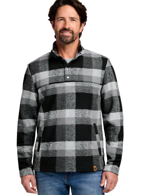 Russell Outdoors™ Basin Snap Pullover RU551 RU551 - Deep Black Plaid | Russell Outdoors