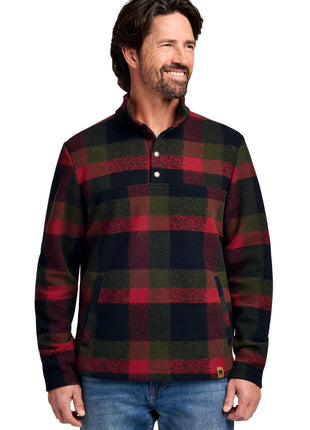 Russell Outdoors™ Basin Snap Pullover RU551 RU551 - Red Plaid | Russell Outdoors