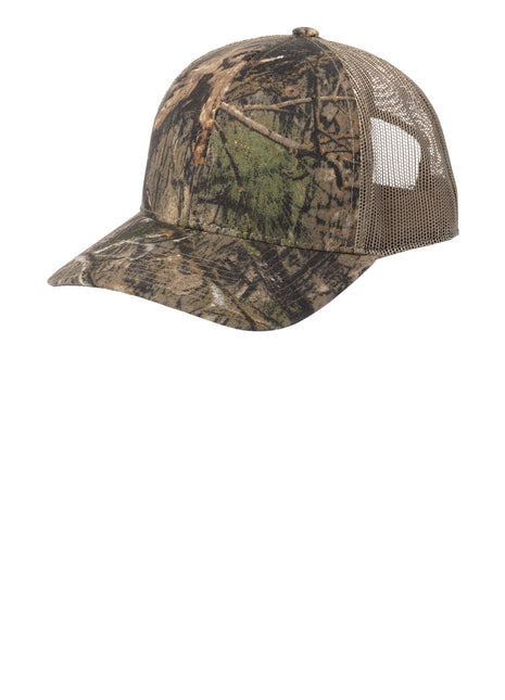 Russell Outdoors™ Camo Snapback Trucker Cap RU900 - Mossy Oak DNA/ Khaki | Russell Outdoors