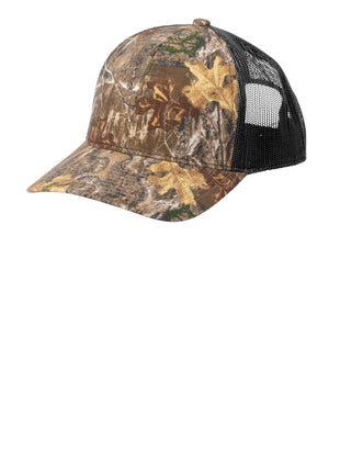 Russell Outdoors™ Camo Snapback Trucker Cap RU900 - Realtree Edge/ Deep Black | Russell Outdoors