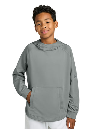 Richardson Youth Charge Performance Fleece Long Sleeve Hoodie RY7200LSH - Grey | Richardson