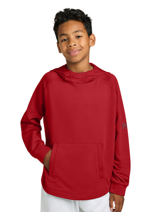 Richardson Youth Charge Performance Fleece Long Sleeve Hoodie RY7200LSH - Red | Richardson