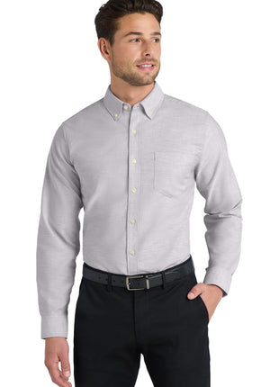 Port Authority® SuperPro™ Oxford Shirt. S658 - Gusty Grey | Port Authority