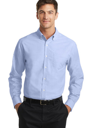 Port Authority® SuperPro™ Oxford Shirt. S658 - Oxford Blue | Port Authority