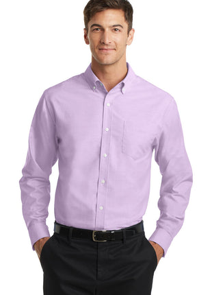 Port Authority® SuperPro™ Oxford Shirt. S658 - Soft Purple | Port Authority