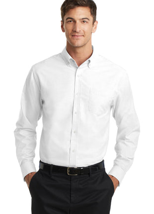Port Authority® SuperPro™ Oxford Shirt. S658 - White | Port Authority