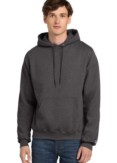 Champion®  Powerblend® Pullover Hoodie. S700 - Charcoal Heather | Champion