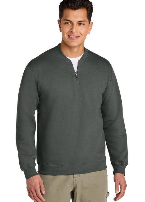 Gildan® Softstyle® Midweight Fleece 1/4-Zip SF008 - Charcoal | Gildan