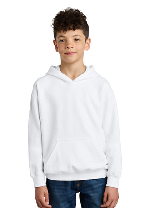 Gildan® Youth Softstyle® Midweight Fleece Hoodie SF500B - White | Gildan