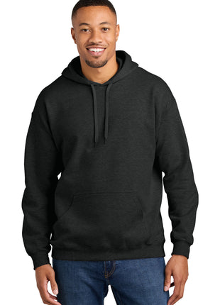 Gildan® Softstyle® Midweight Pullover Hooded Sweatshirt SF500 - Heather Black | Gildan