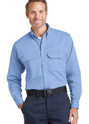 Bulwark® EXCEL FR® ComforTouch® Dress Uniform Shirt. SLU2 - Light Blue | Bulwark