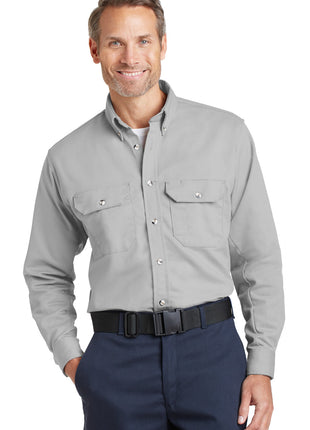Bulwark® EXCEL FR® ComforTouch® Dress Uniform Shirt. SLU2 - Silver Grey | Bulwark