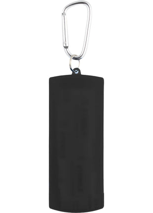 Recycled Bandage Dispenser with Carabiner - Black | PromoEO