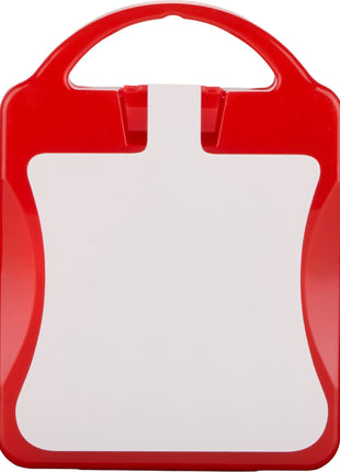 21-Piece First Aid Kit with Recycled Case - RED | PromoEO