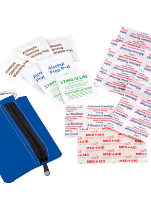 Zippered 20-Piece First Aid Pouch