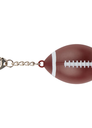 Football SPF15 Lip Balm with Keychain - Brown | PromoEO