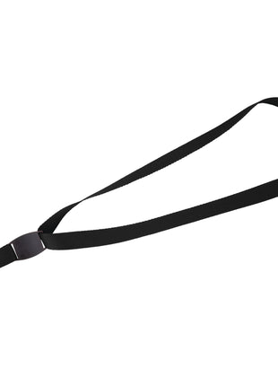 Flat Panel Lanyard - Black | PromoEO