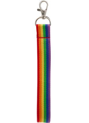 Recycled Rainbow Wrist Lanyard