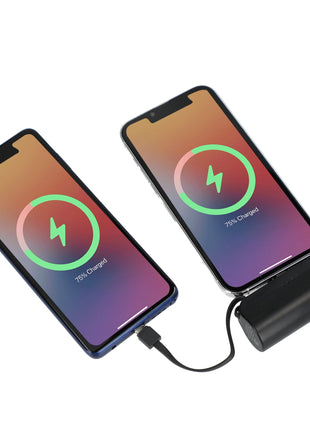 Hue 5000 mAh Power Bank with Multi Tips - Black | PromoEO