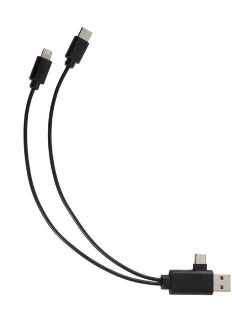 5-in-1 Recycled Charging Cable - Black | PromoEO