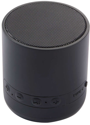 BuzzTurn Recycled Bluetooth Speaker - Black | PromoEO