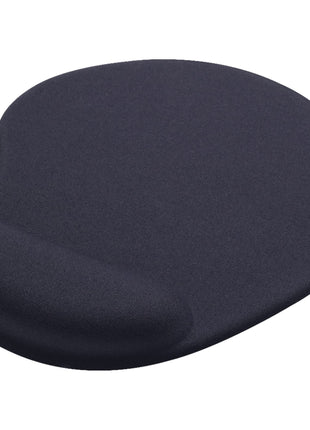 Solid Jersey Gel Mouse Pad / Wrist Rest - Black | PromoEO