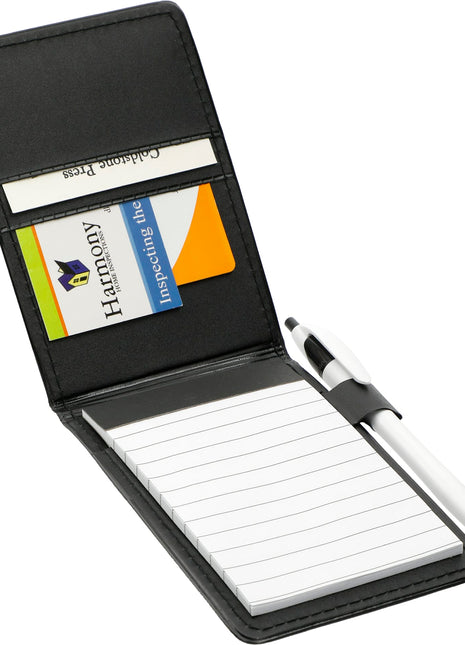 FSC® Mix 3.5" x 5" Pal Pocket Jotter - Black | PromoEO