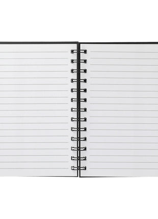 FSC® Mix 5.5" x 7" Coordinator Spiral Notebook - Black | PromoEO