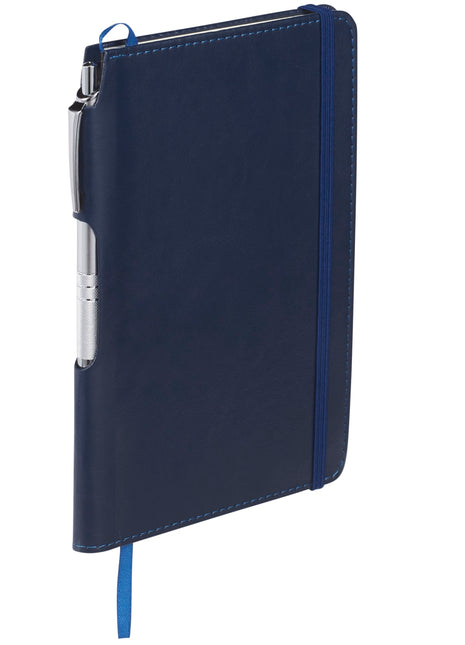 FSC® Mix 6" x 8.5" Viola Bound Notebook with Pen