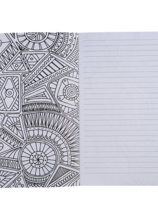 FSC® Mix 5.5" x 8.5" Doodle Coloring Book - Wblack | PromoEO