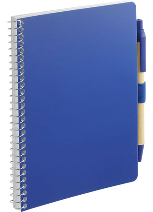 FSC® Mix 5â x 7â Spiral Notebook with Pen - Blue | Bullet