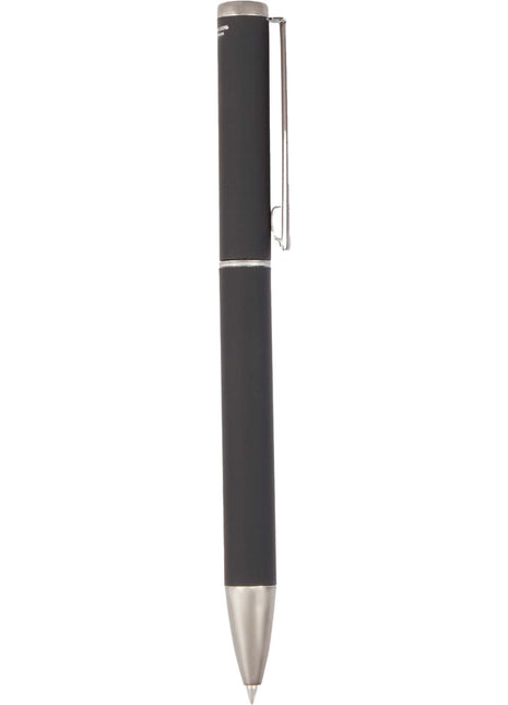 Harper Soft Touch Recycled Aluminum Gel Pen - Black | PromoEO