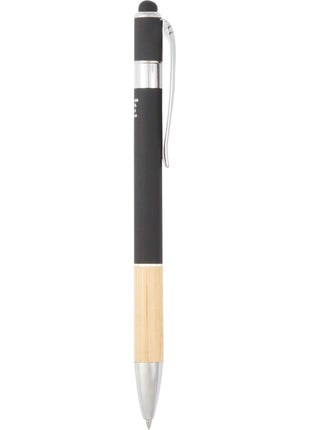 Bamboo rAL Soft Touch Ballpoint Stylus - Black | PromoEO