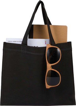 Mini Non-Woven Heat Sealed Tote - Black | PromoEO