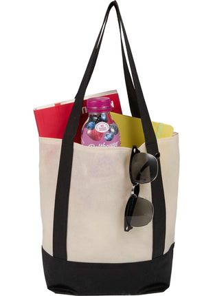 Lighthouse Mini Non-Woven Tote - Black | PromoEO