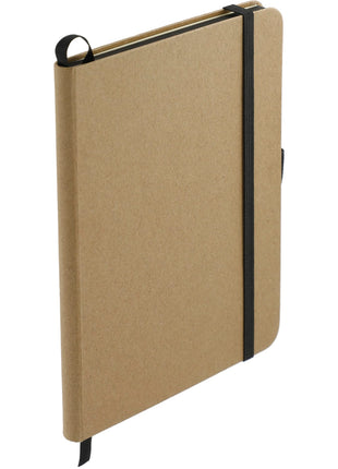 FSC® Mix 5" x 7" Bound Notebook - Black | Bullet