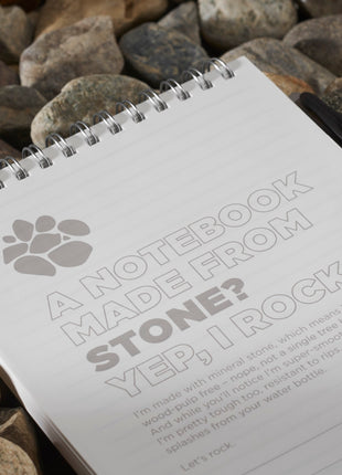 5â x 7â Mineral Stone Field Reporter Notebook w/Pe - Black | Bullet