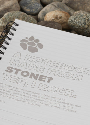 5â x 7â Mineral Stone Field Spiral  Notebook - Black | Bullet