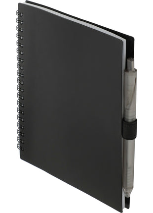 FSC® Recycled 5.5â x 7â Spiral Notebook w/ RPET Pe
